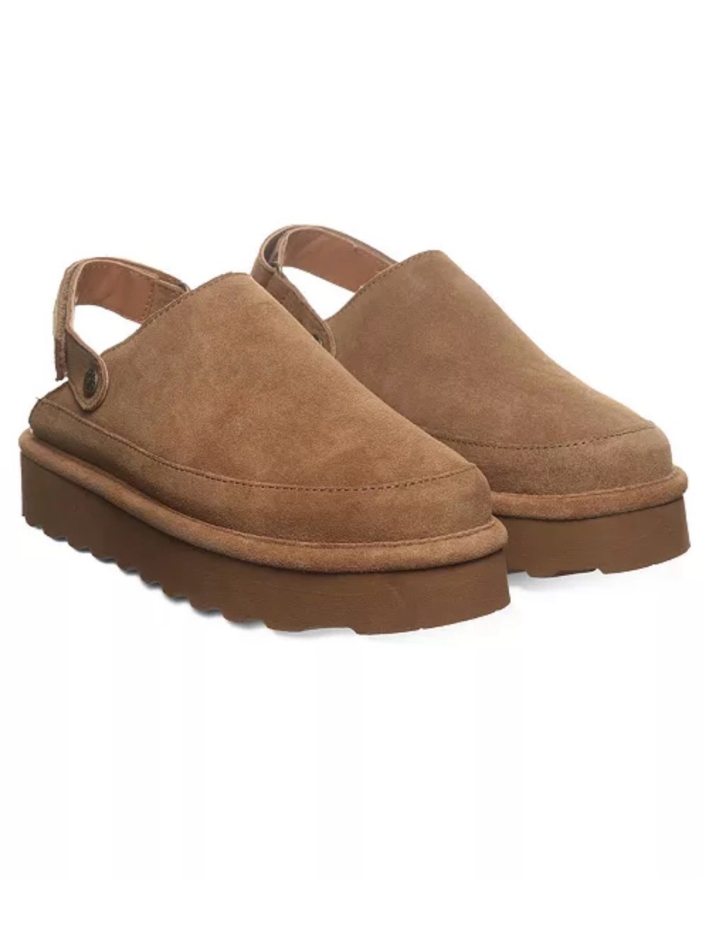 Bearpaw Brooke Platform Suede Slip-On Clogs
